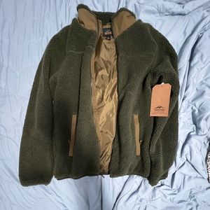 Sherpa/ faux fur jacket BRAND NEW W TAGS